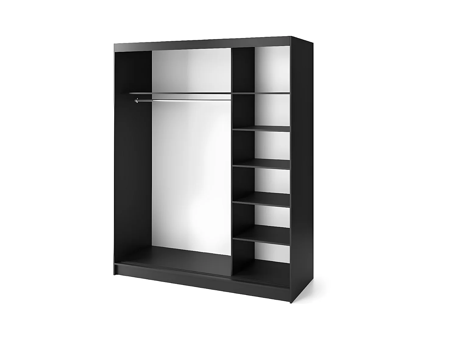 Penderie Nero Basic XL (180cm)/Noir