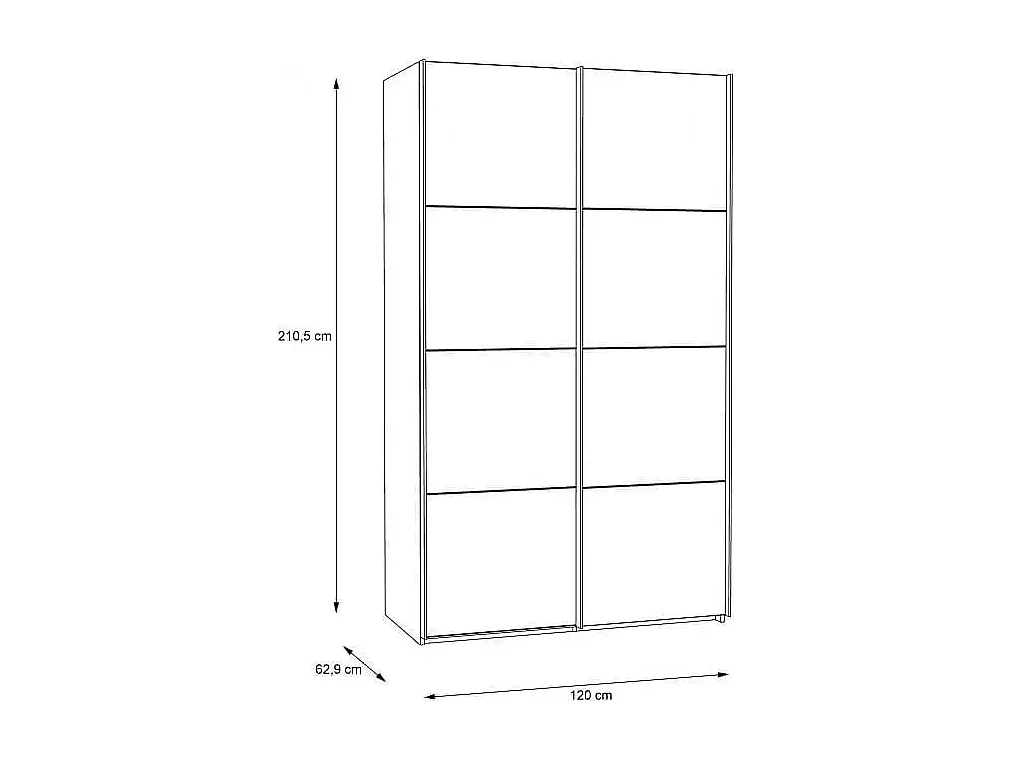 Kleiderschrank Drimer XL (220cm)