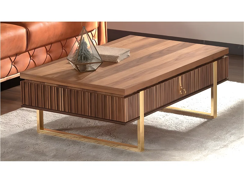 Tavolino da caffè Trendy/Marrone&Oro