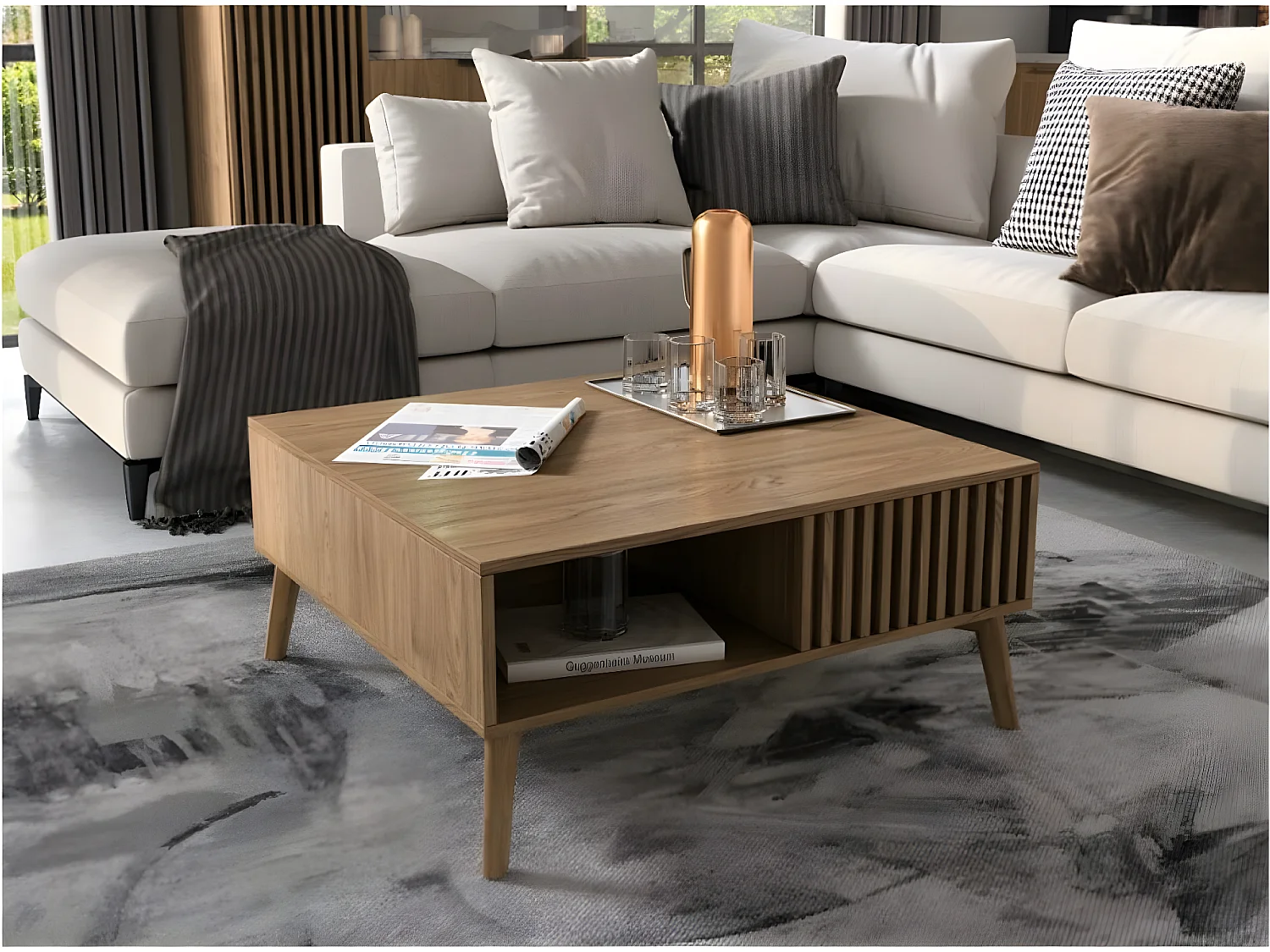 Table basse Seewen/Marron/En stock