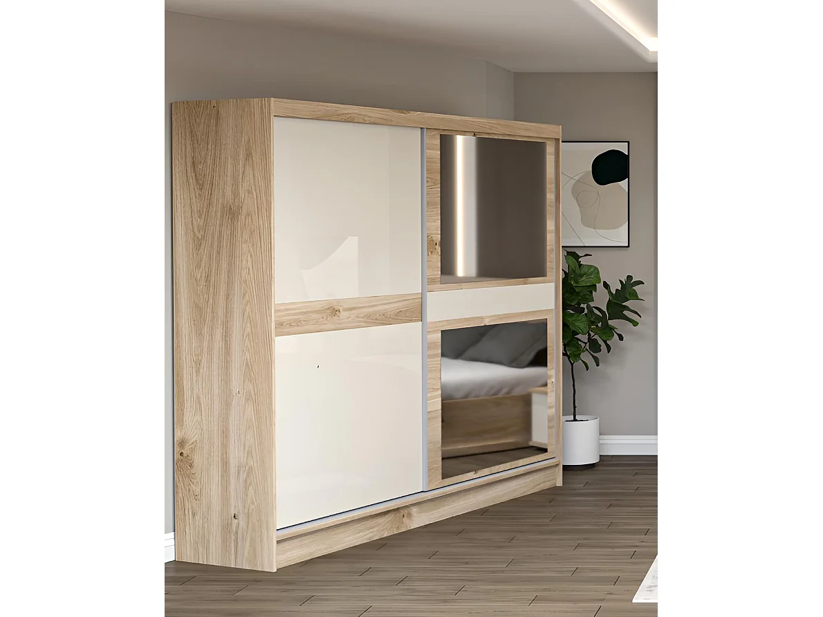 Schlafzimmer Set Monica/Braun&Beige