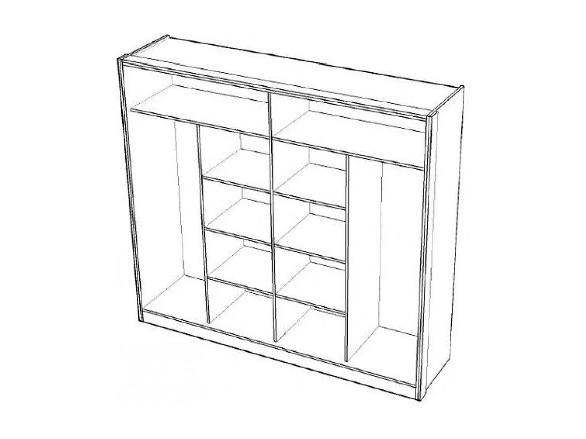 Set da camera da letto Monica/Marrone&Biege