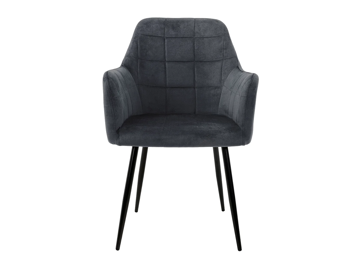 ML-Design 2x Sillas de comedor gris oscuro con tapizado verde sillones ergonomicos con respaldo y apoyabrazos asientos con patas de acero