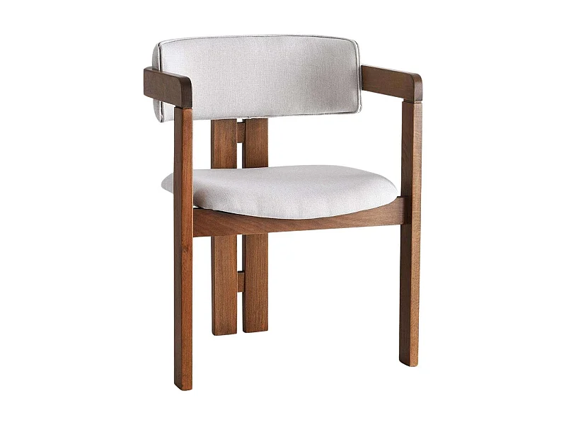 Chaise en bois et velours Velvet