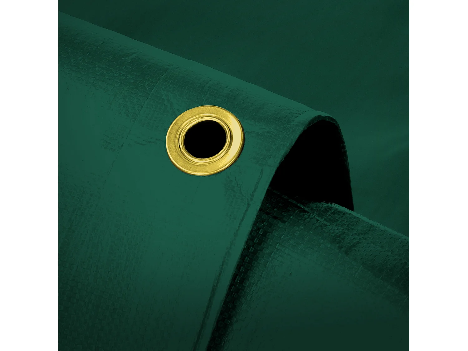 ECD Germany Bâche de couverture Premium Bâche en tissu avec oeillets, 6x3m 18m², 650g/m², vert, PVC, étanche, résistant à la déchirure