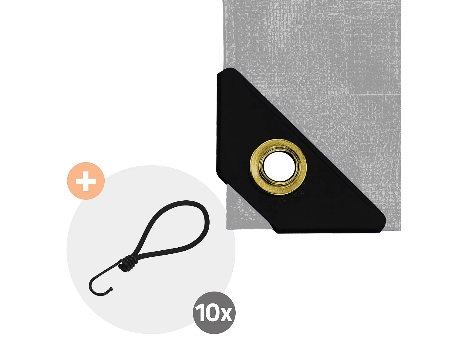 Telone da giardino Telone di protezione Telone in tessuto con occhielli 2 x 6 m