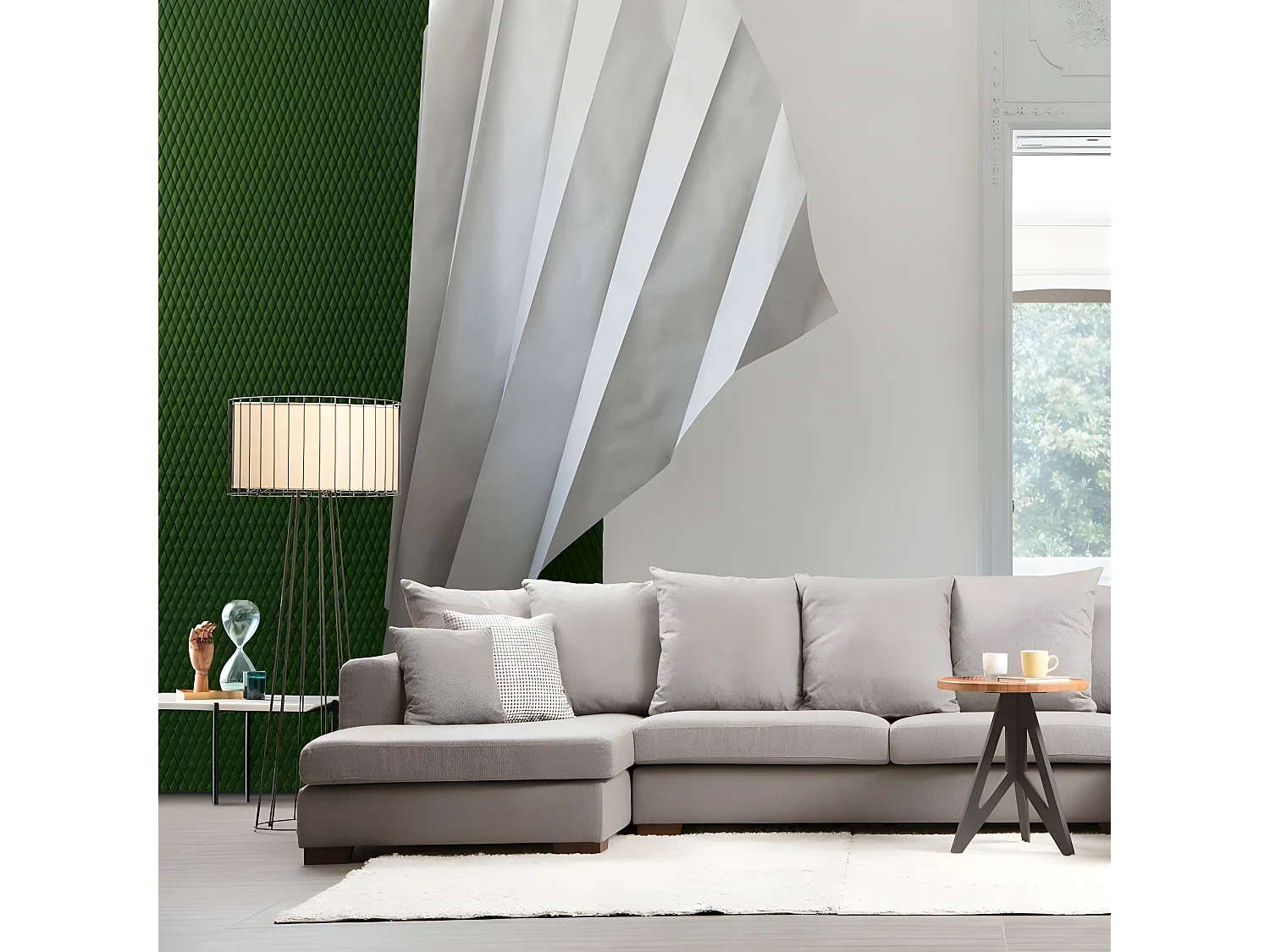 Canapé d'angle en tissu Colorado