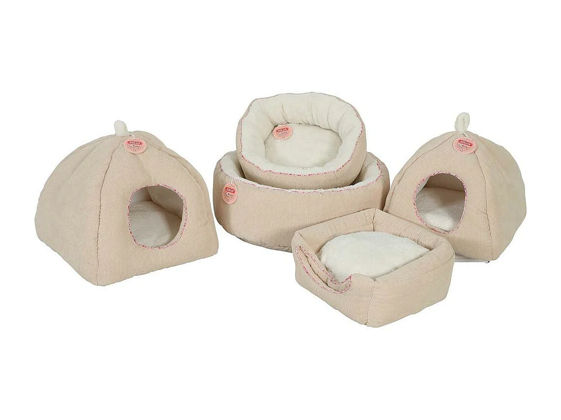 Corbeille pour chats en velours côtelé Bloom Medium