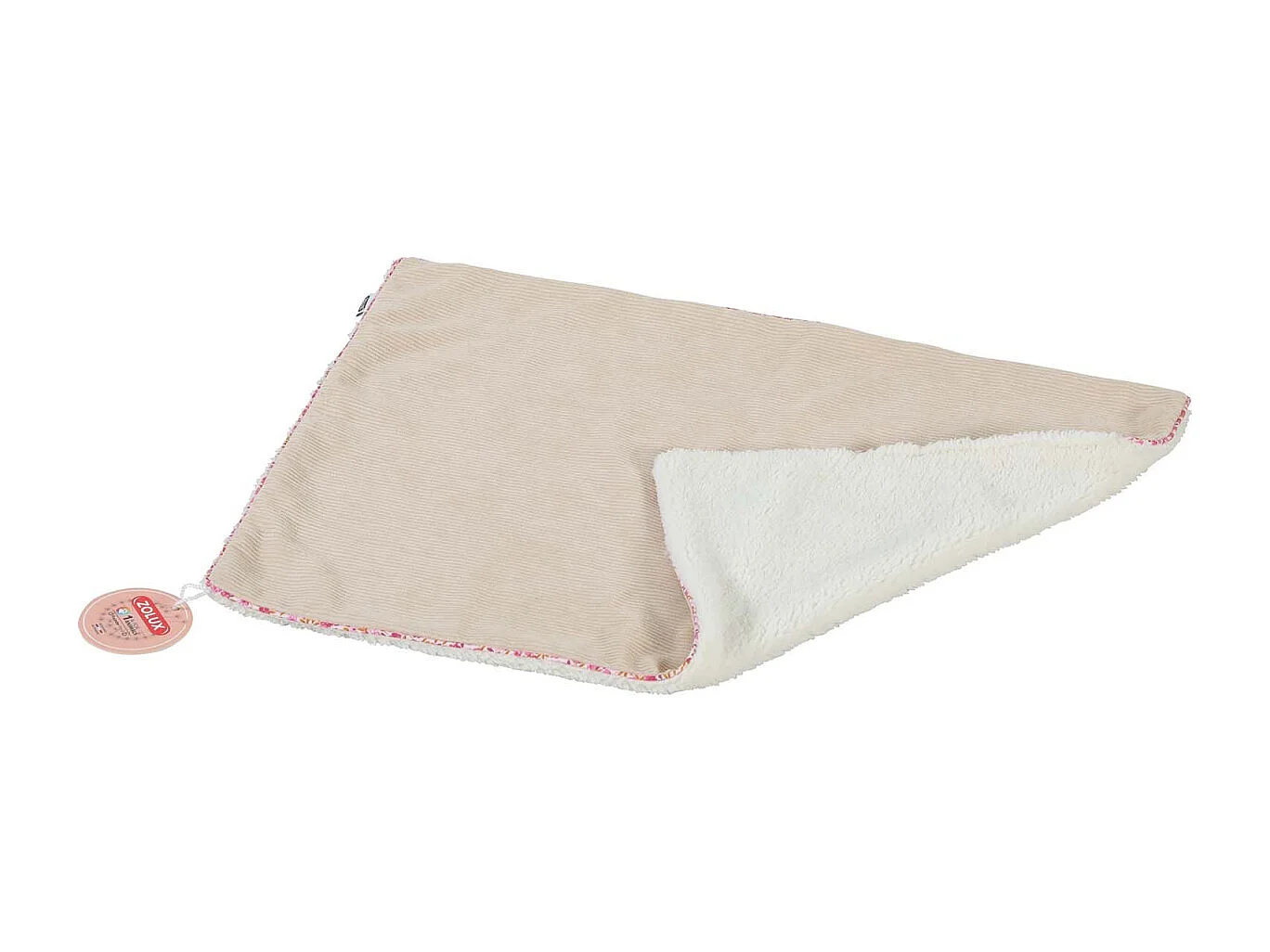 Plaid pour chats en velours côtelé Bloom Medium