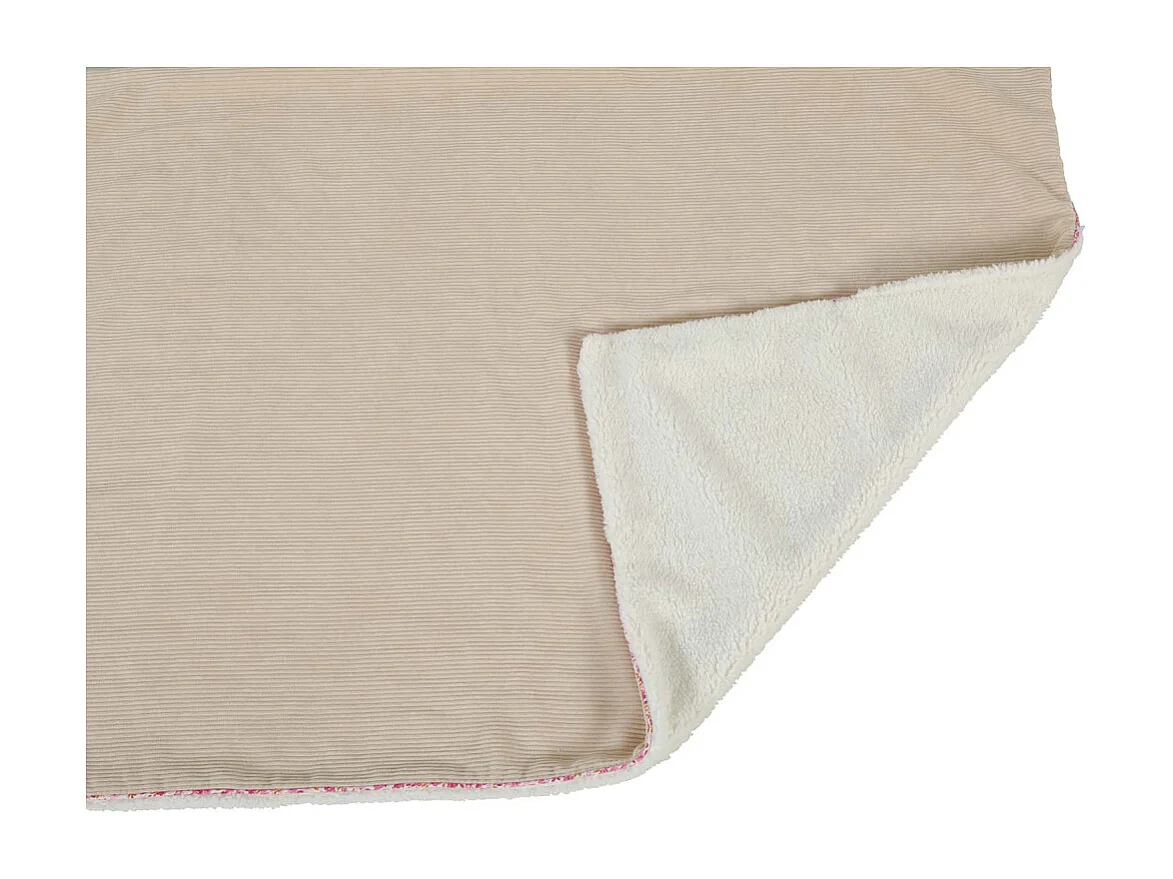 Plaid pour chats en velours côtelé Bloom Medium