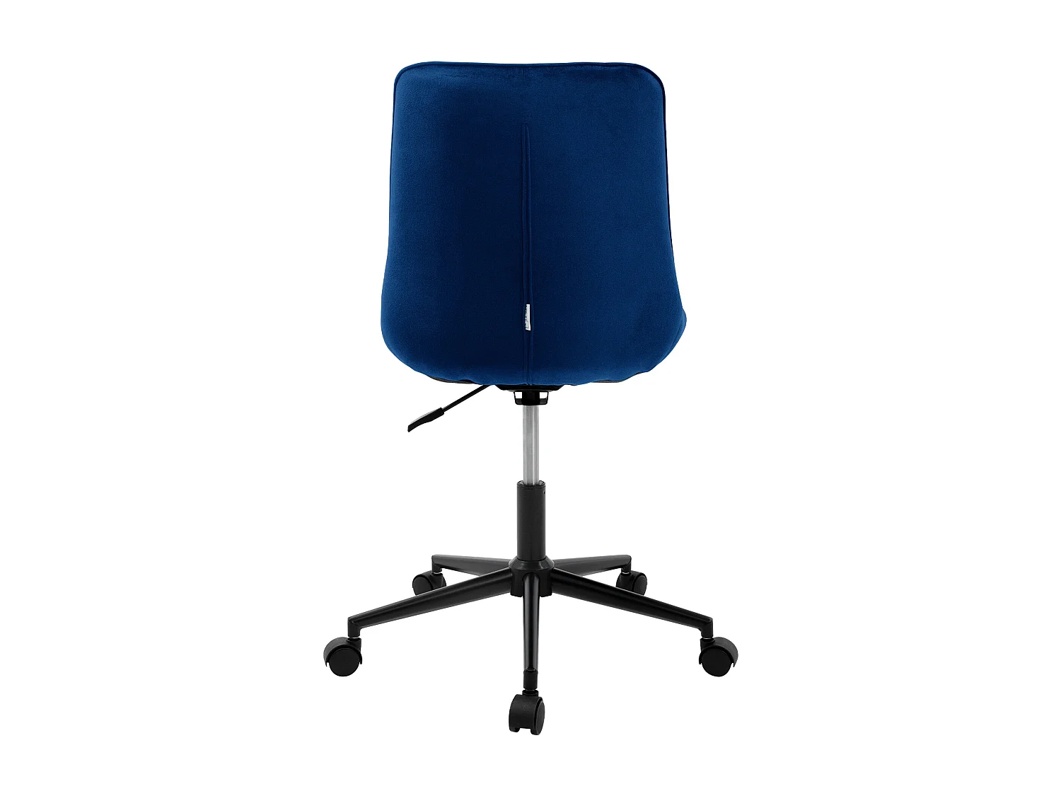 ML-Design Sedia da ufficio ergonomica blu in velluto girevole 360° schienale regolabile altezza struttura in metallo e 5 rotelle per casa o studio