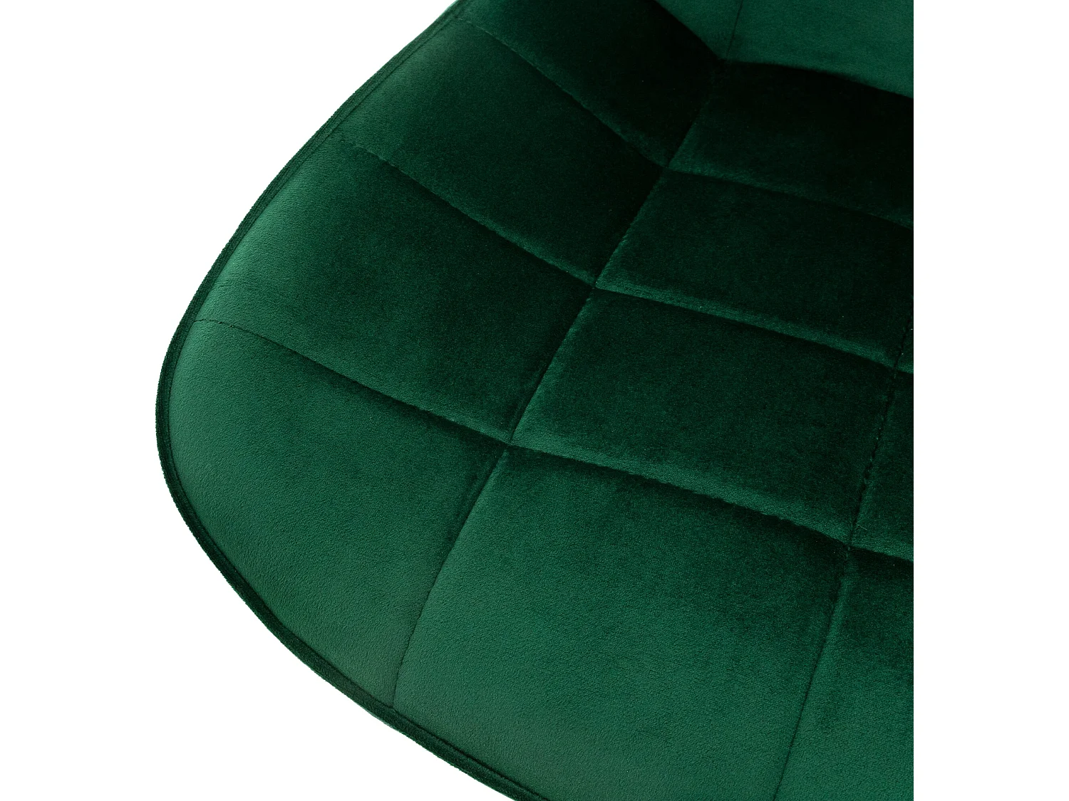 Chaise de bureau à roulettes Vert avec revêtement en velours et piètement métallique ML-Design