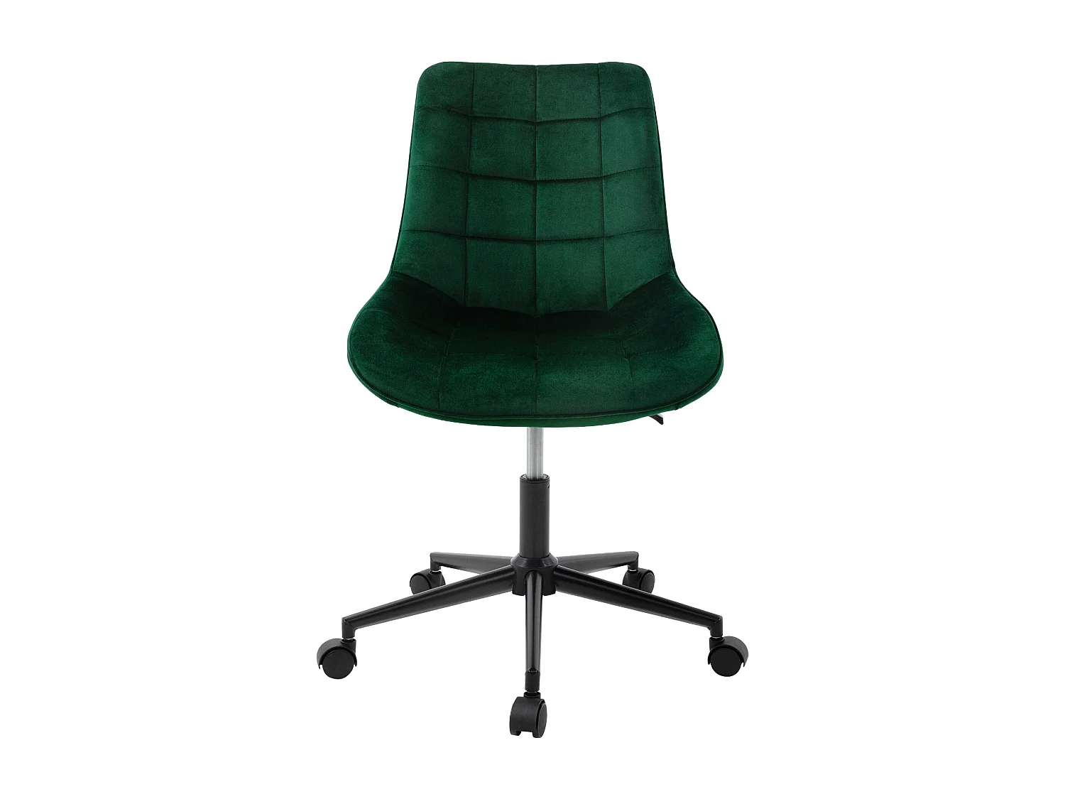 ML-Design Sedia da ufficio ergonomica verde in velluto girevole 360° schienale regolabile altezza struttura in metallo e 5 rotelle per casa o studio