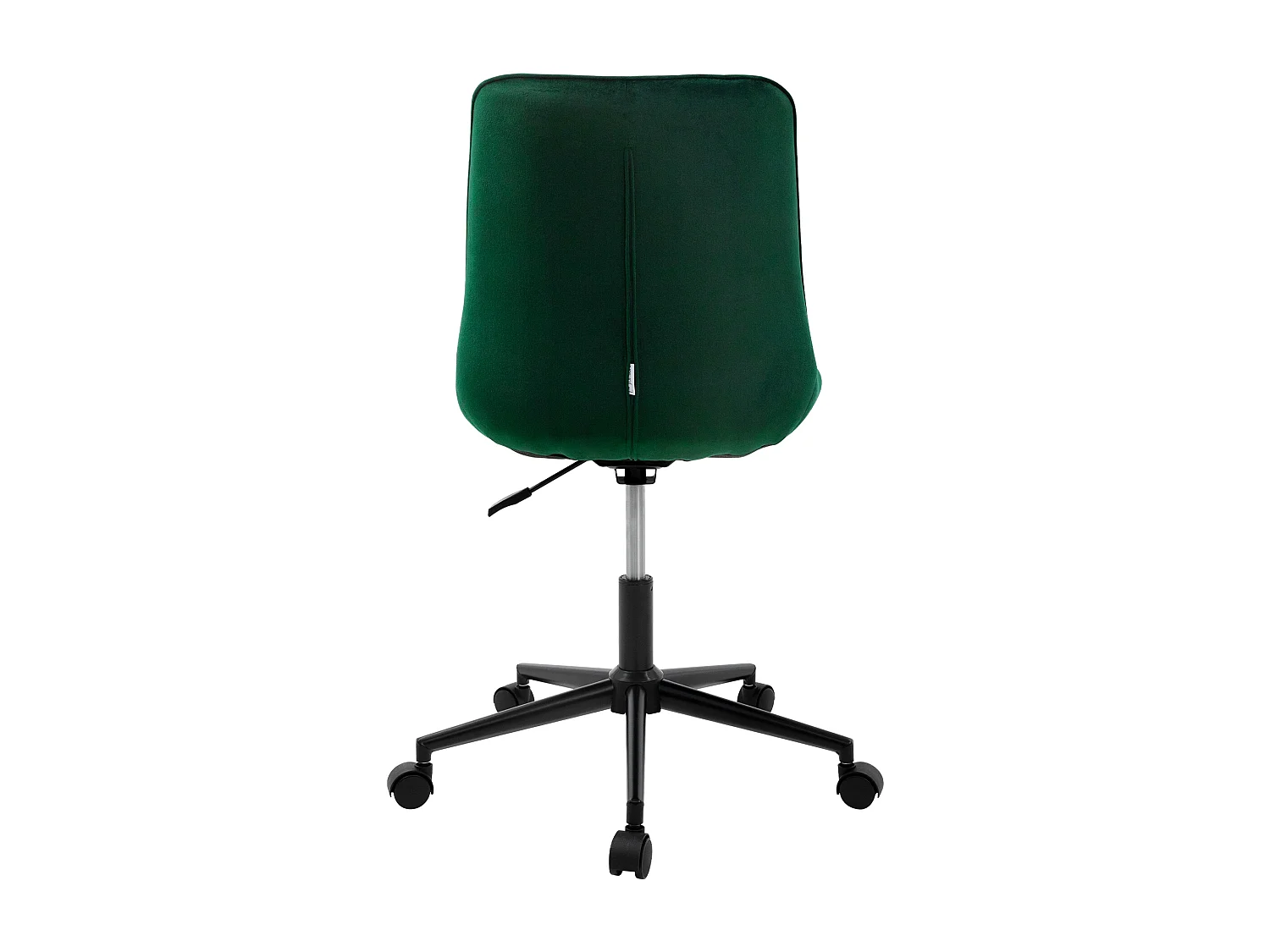 ML-Design Sedia da ufficio ergonomica verde in velluto girevole 360° schienale regolabile altezza struttura in metallo e 5 rotelle per casa o studio
