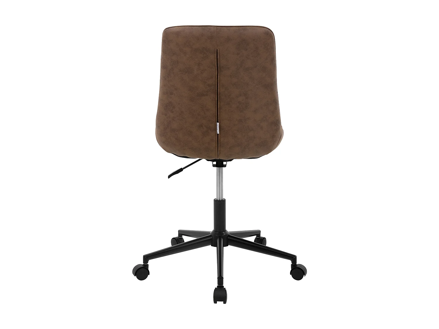 ML-Design Sedia da scrivania ergonomica in similpelle marrone con schienale regolabile altezza struttura in metallo girevole 360° per ufficio o studio