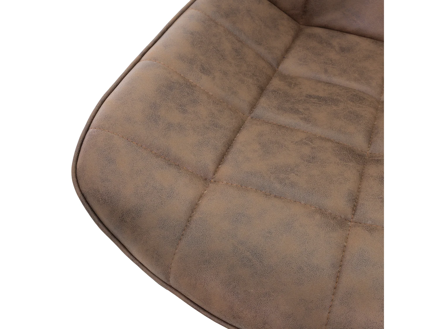 ML-Design Sedia da scrivania ergonomica in similpelle marrone con schienale regolabile altezza struttura in metallo girevole 360° per ufficio o studio