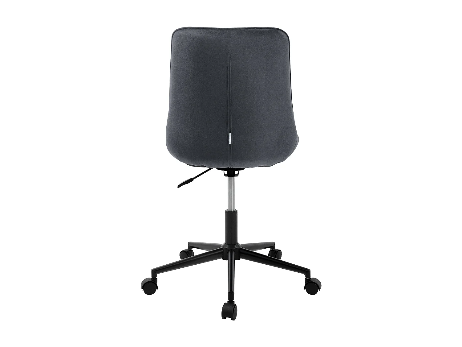 ML-Design Sedia da ufficio ergonomica grigio in velluto girevole 360° schienale regolabile altezza struttura in metallo e 5 rotelle per casa o studio