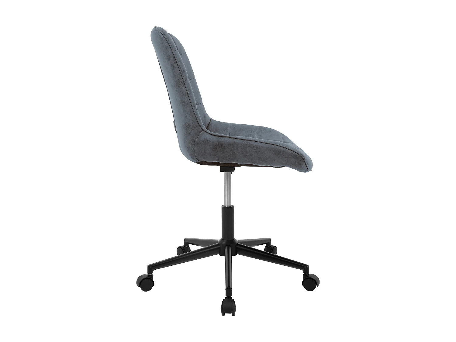 ML-Design Sedia da scrivania ergonomica in similpelle antracite con schienale regolabile altezza struttura in metallo girevole 360° per ufficio studio