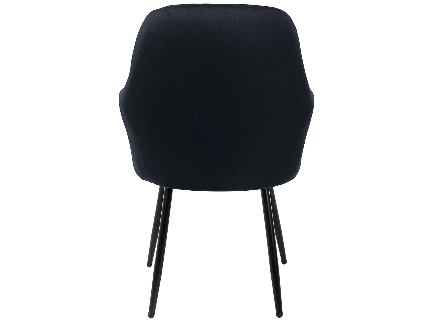 Set di 2 sedie da pranzo velluto nero sedia imbottita poltroncina per soggiorno