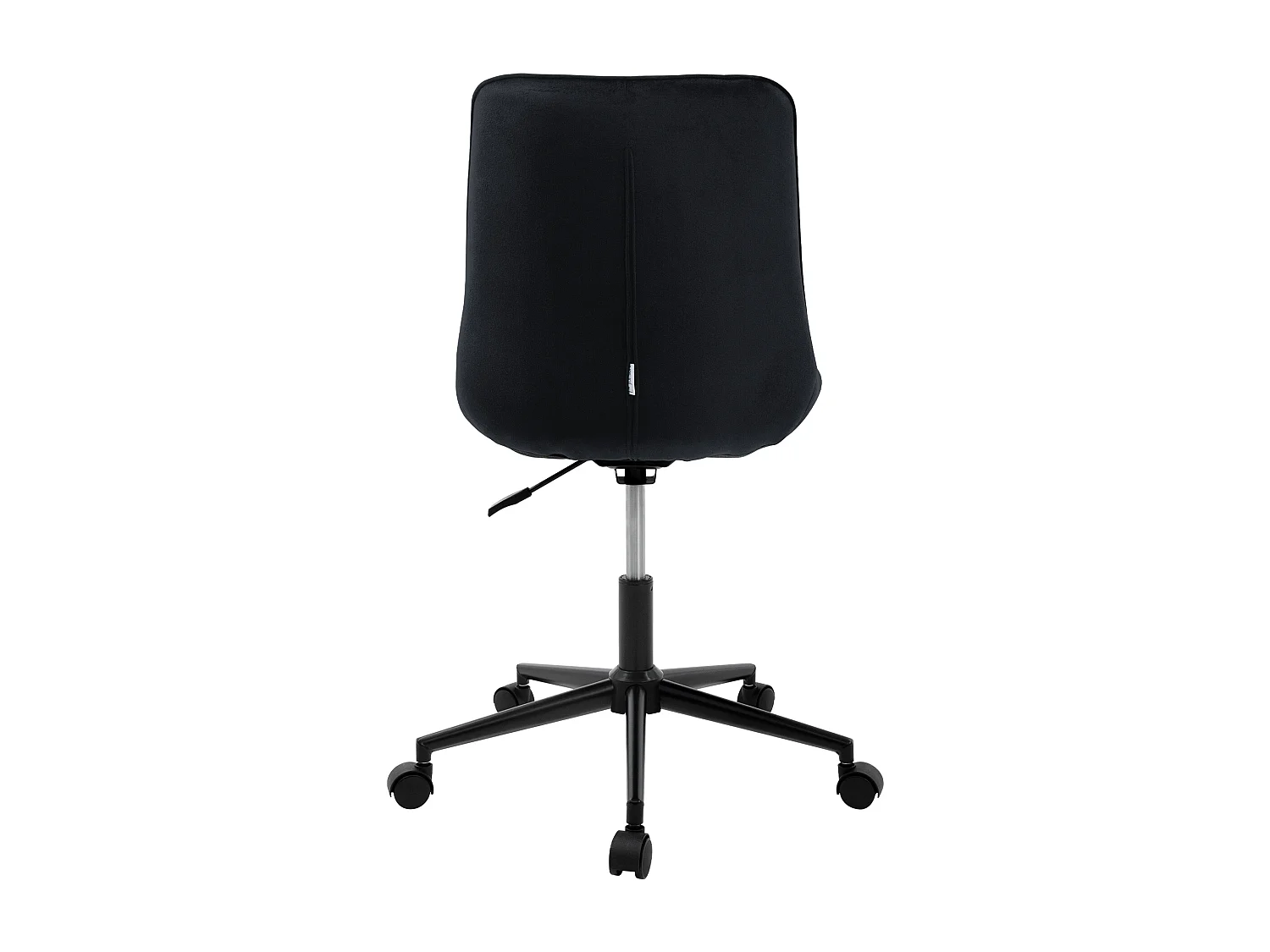 ML-Design Sedia da ufficio ergonomica nero in velluto girevole 360° schienale regolabile altezza struttura in metallo e 5 rotelle per casa o studio