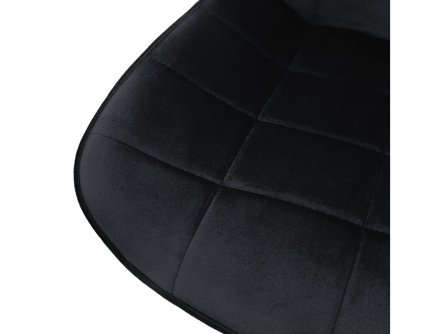 ML-Design Sedia da ufficio ergonomica nero in velluto girevole 360° schienale regolabile altezza struttura in metallo e 5 rotelle per casa o studio