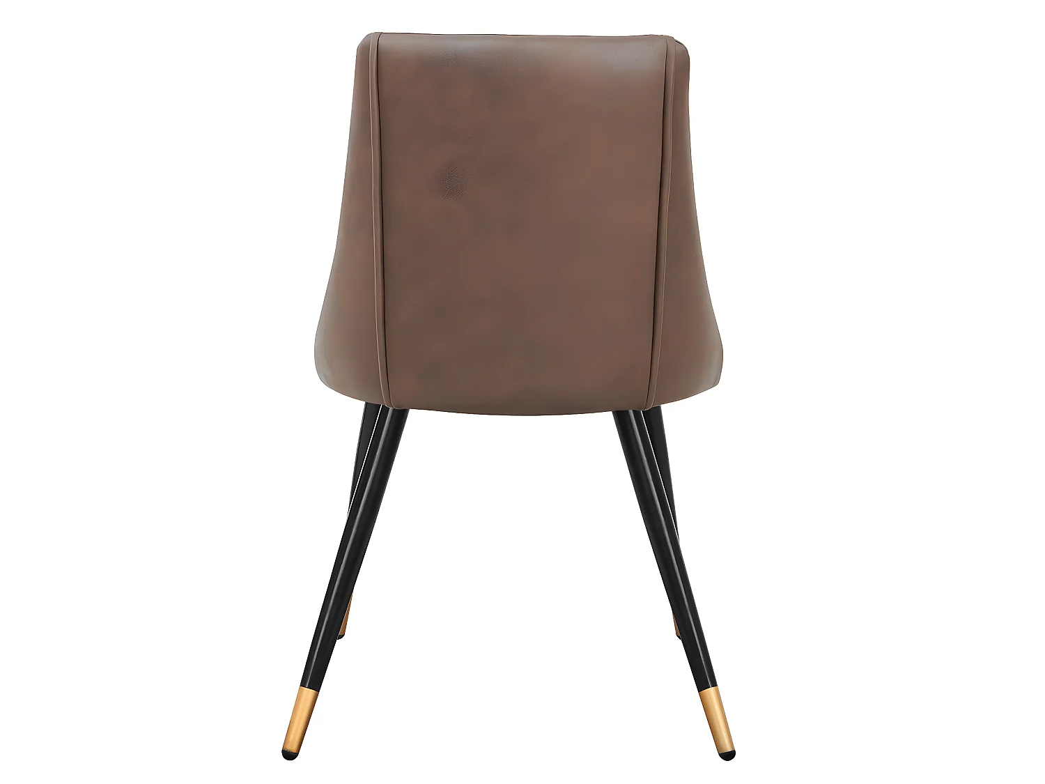 Conjunto de 2 sillas de comedor escandinavas de tejido sintético marrón retro vintage SMEG VINTAGE BROWN UKFR