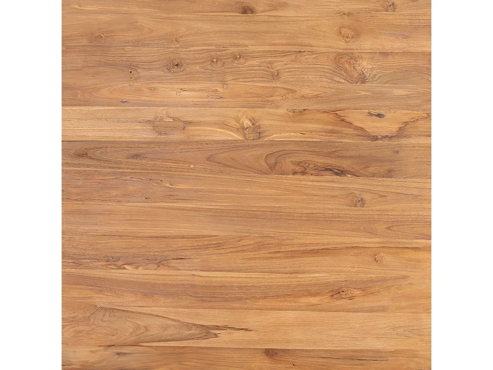 Table ronde 6-8 personnes en bois de teck recyclé D150 cm - Laure