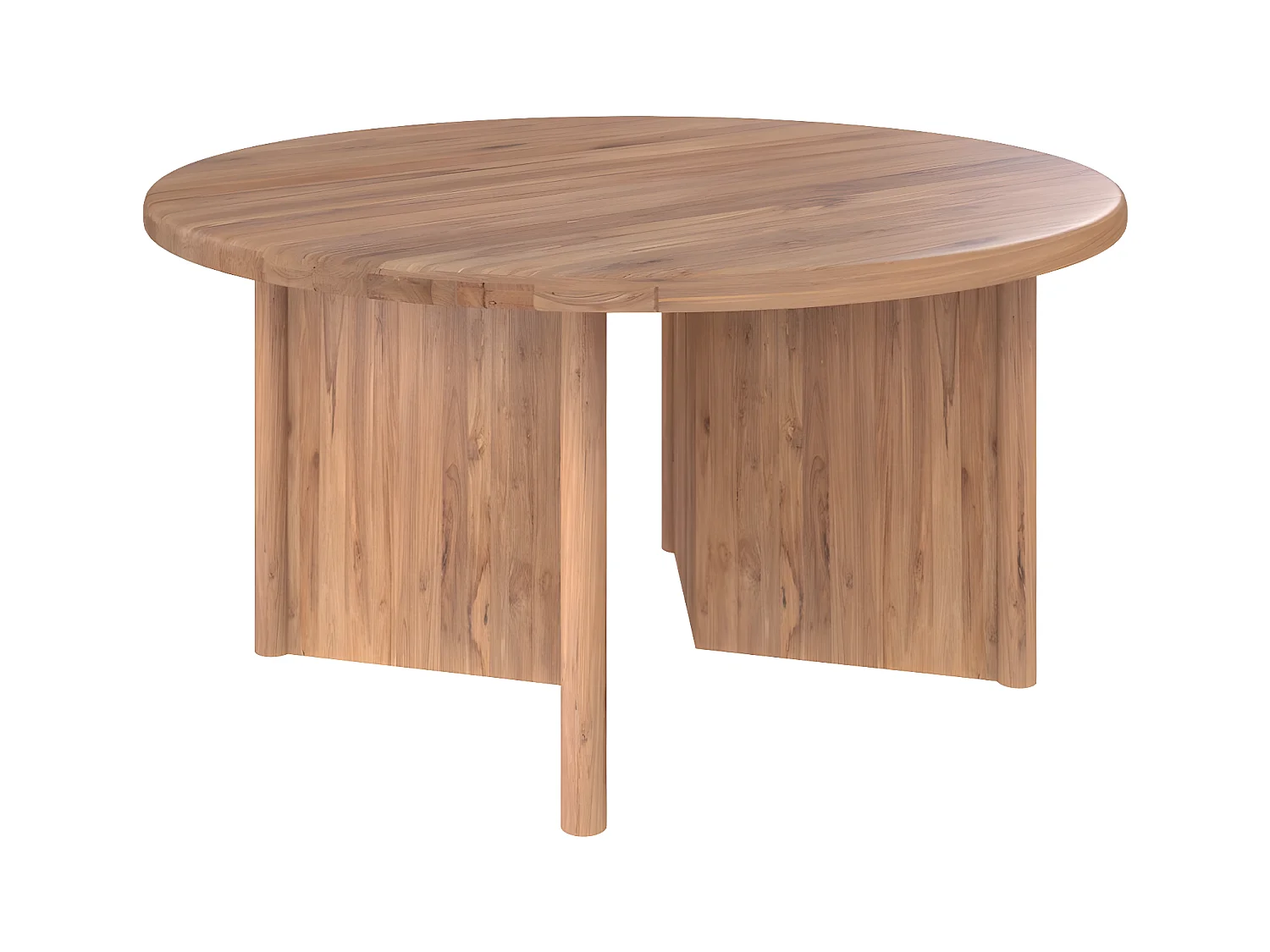 Table ronde Bana 8 personnes en bois D150 cm