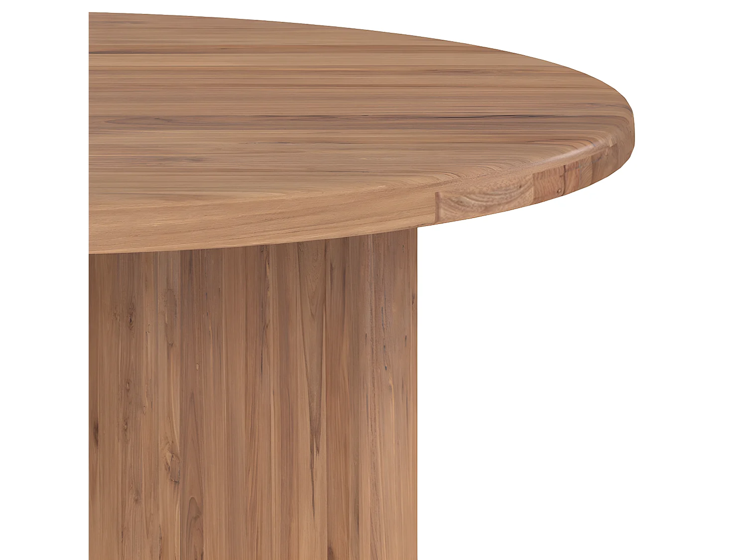 Table ronde Bana 8 personnes en bois D150 cm