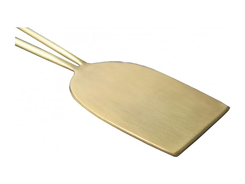 Service à fromage 3 couverts acier inox doré finition brossé - 8122