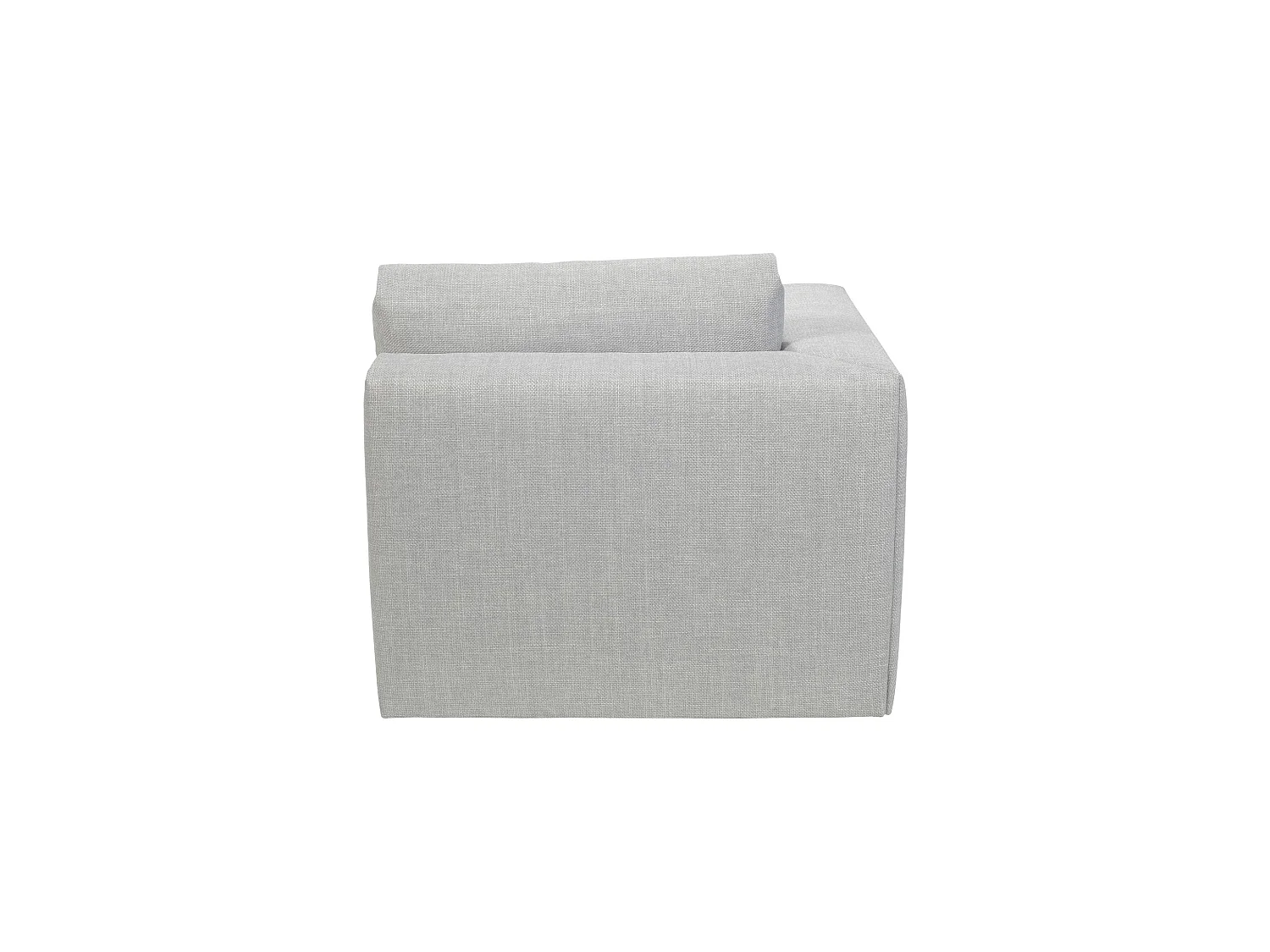 Angle gauche pour canapé modulable en tissu chiné gris CARDINAL - MADE IN FRANCE