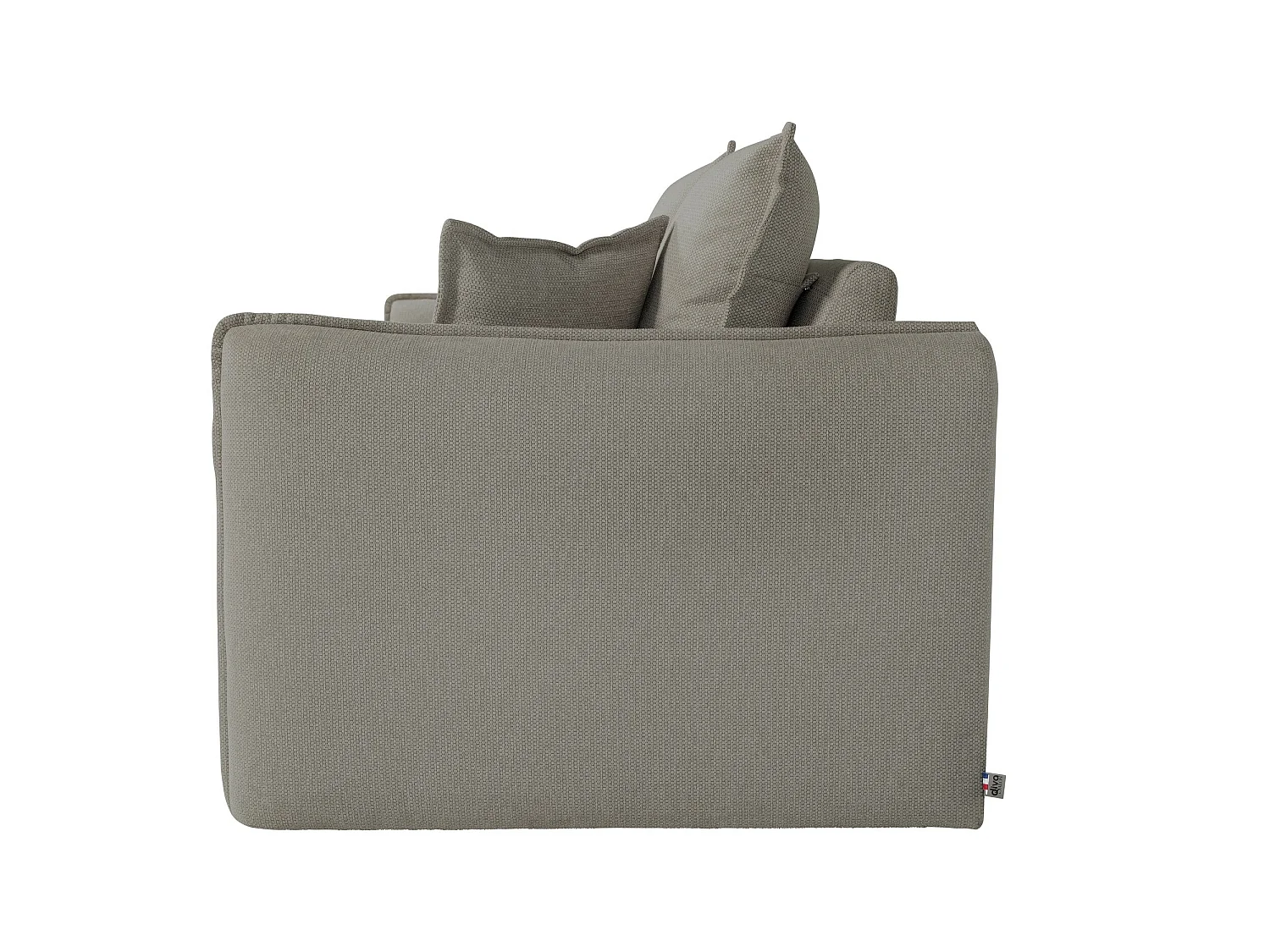 Canapé droit convertible Rapido® 3 places en tissu taupe GRENACHE - MADE IN FRANCE