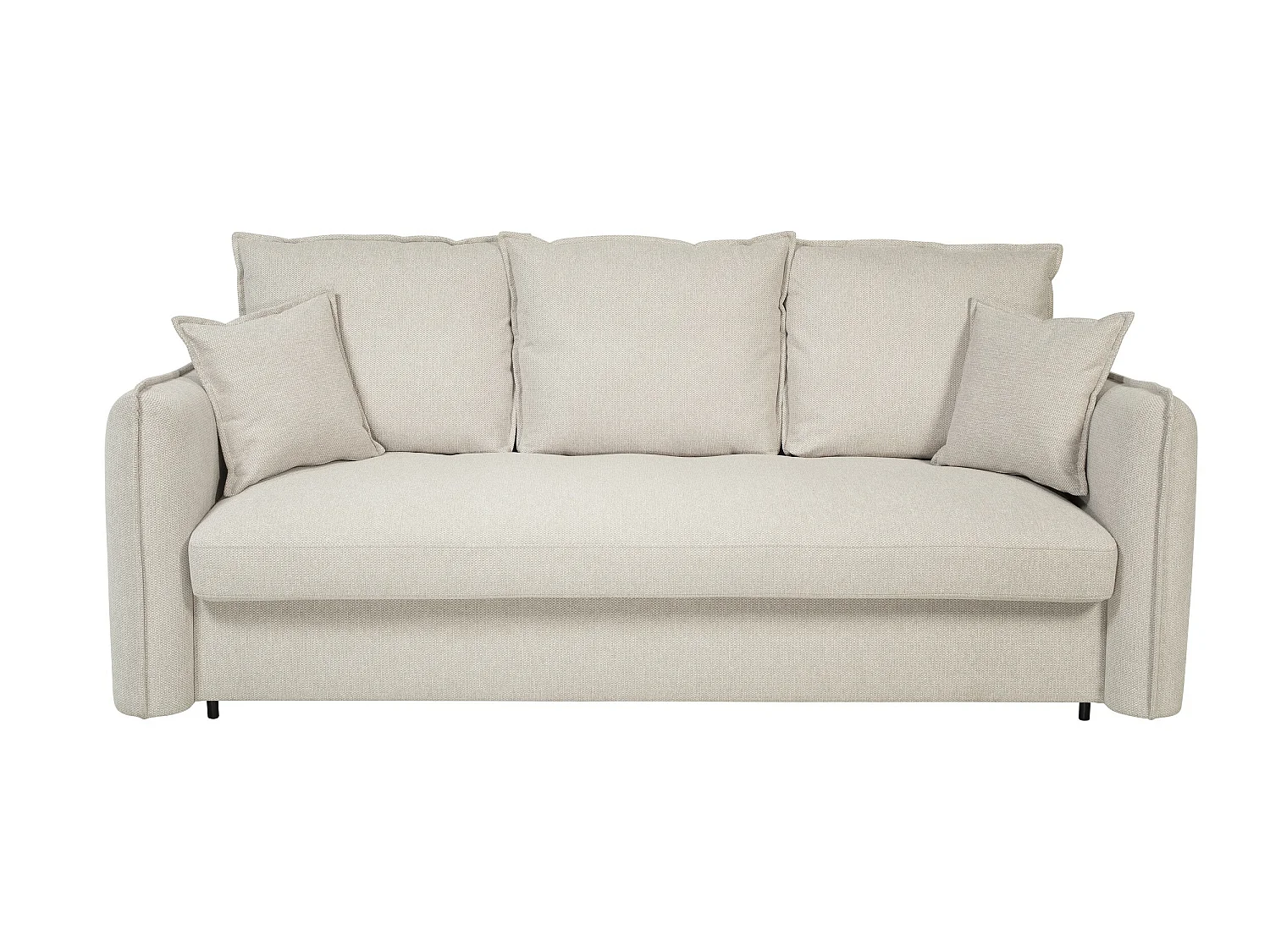 Canapé droit convertible Rapido® 3 places en tissu grège GRENACHE - MADE IN FRANCE