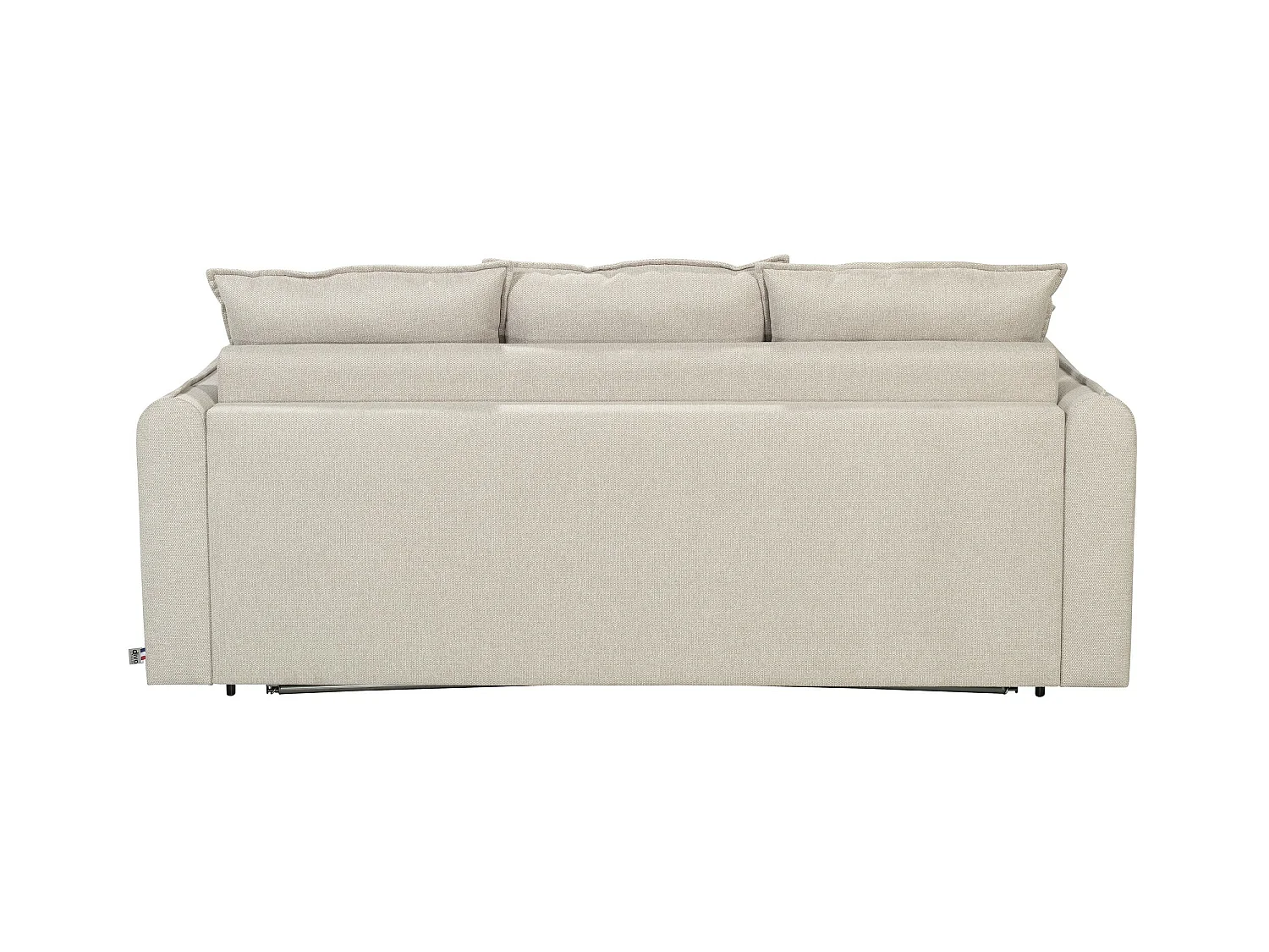 Canapé droit convertible Rapido® 3 places en tissu grège GRENACHE - MADE IN FRANCE