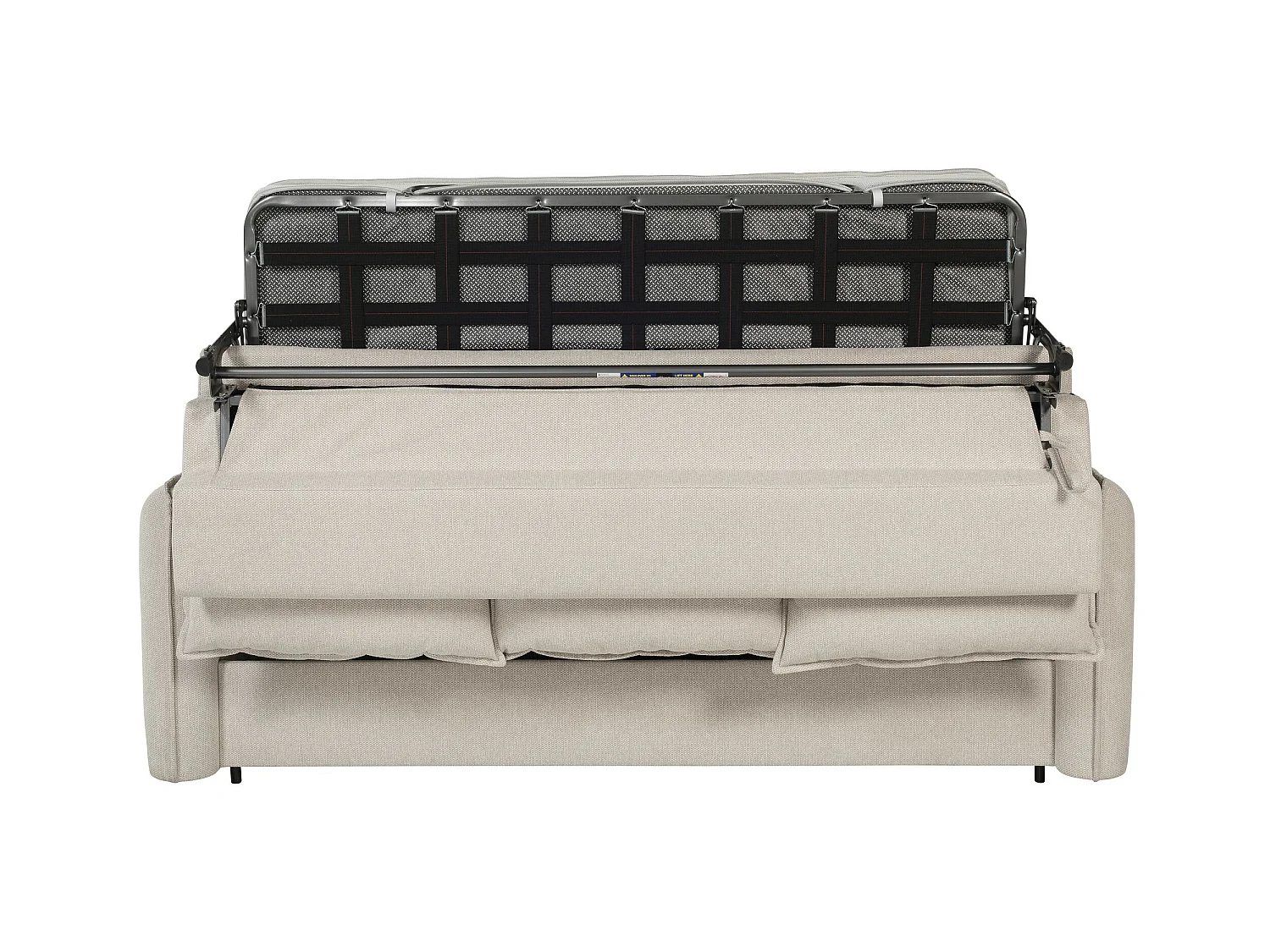 Canapé droit convertible Rapido® 3 places en tissu grège GRENACHE - MADE IN FRANCE