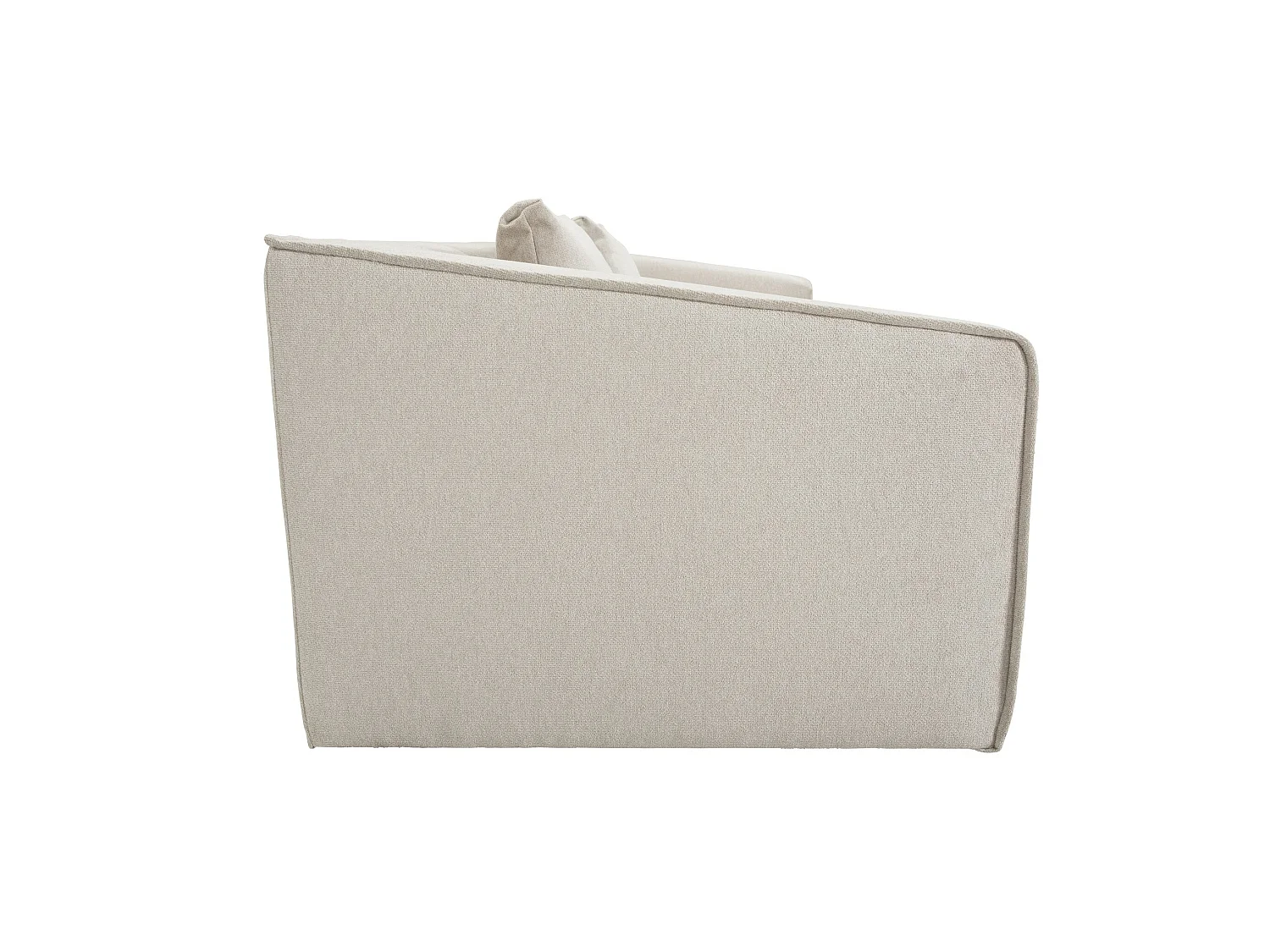 Canapé droit convertible 3 places en tissu beige MUSCAT - MADE IN FRANCE