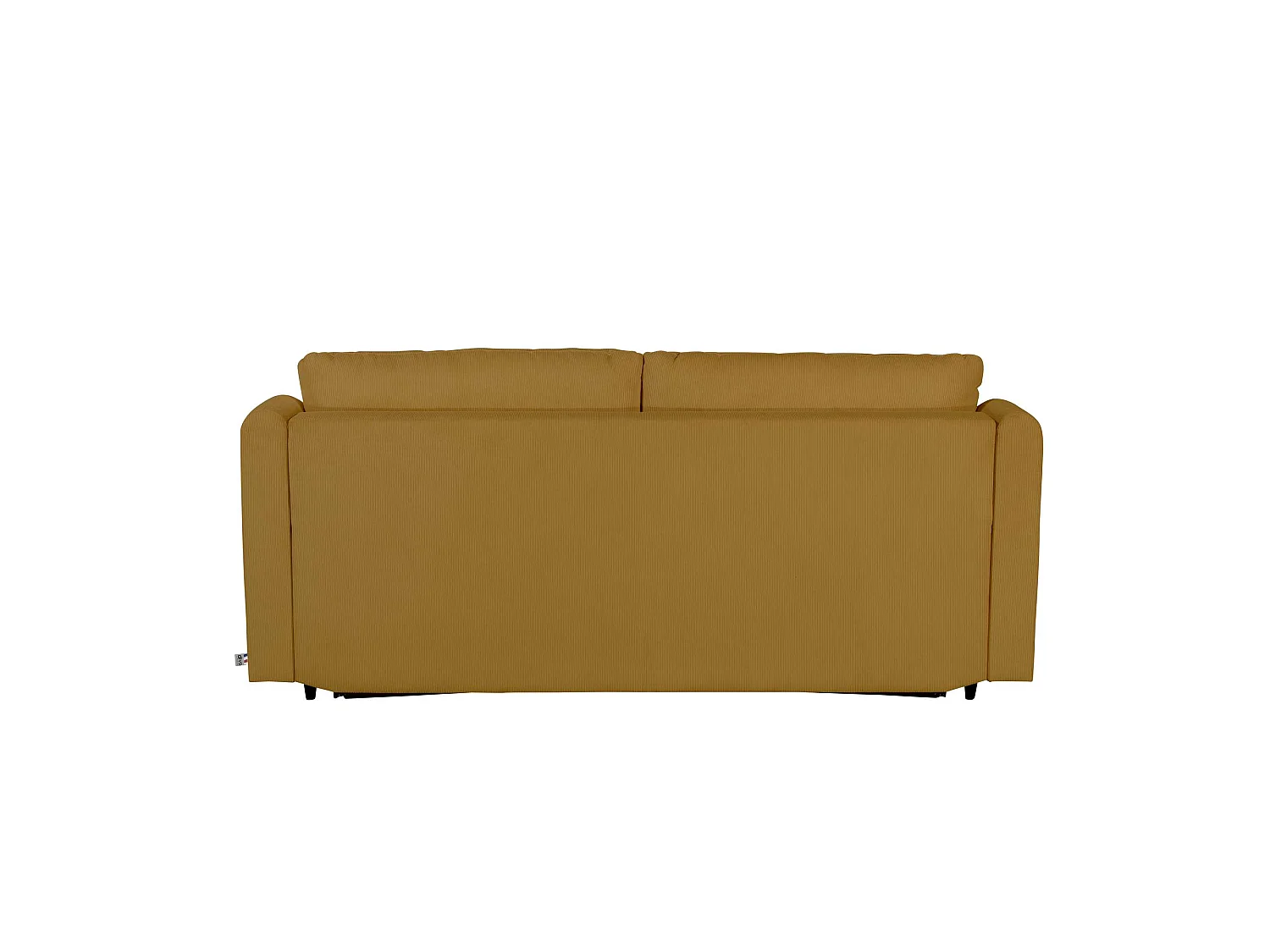 Canapé droit convertible Rapido® 3 places en velours côtelé jaune CHARDONNAY - MADE IN FRANCE