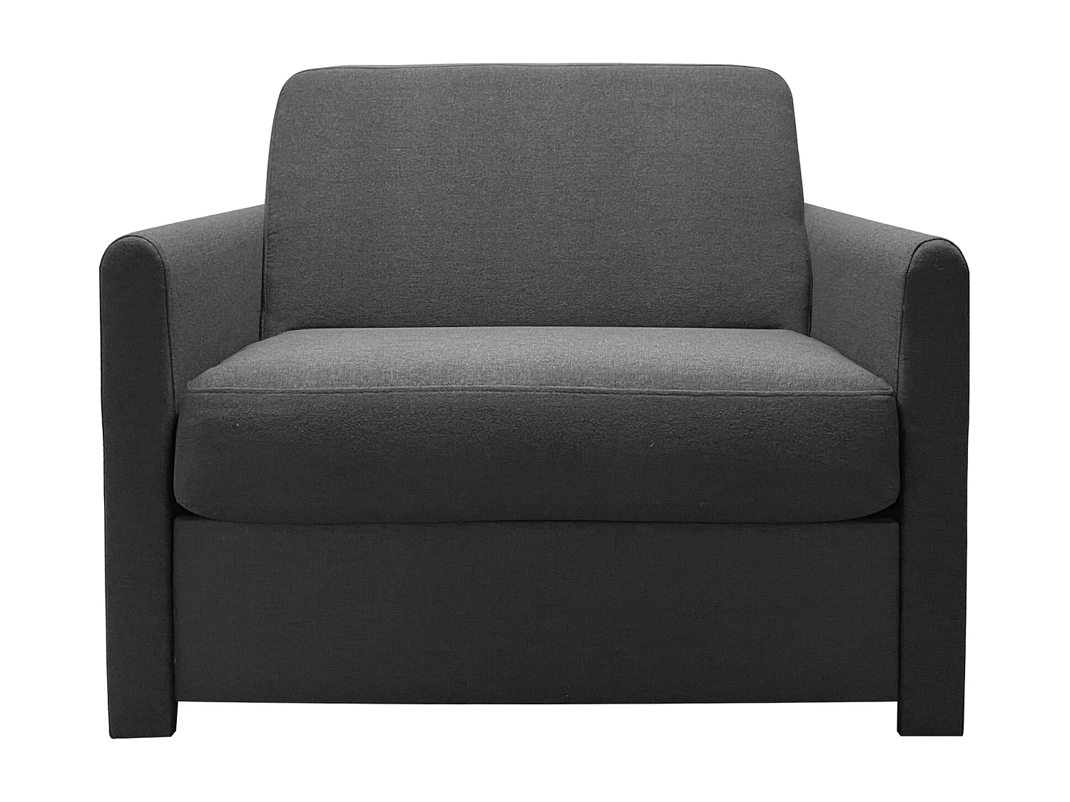 Fauteuil convertible Rapido® 1 place en tissu noir RUBY - MADE IN FRANCE