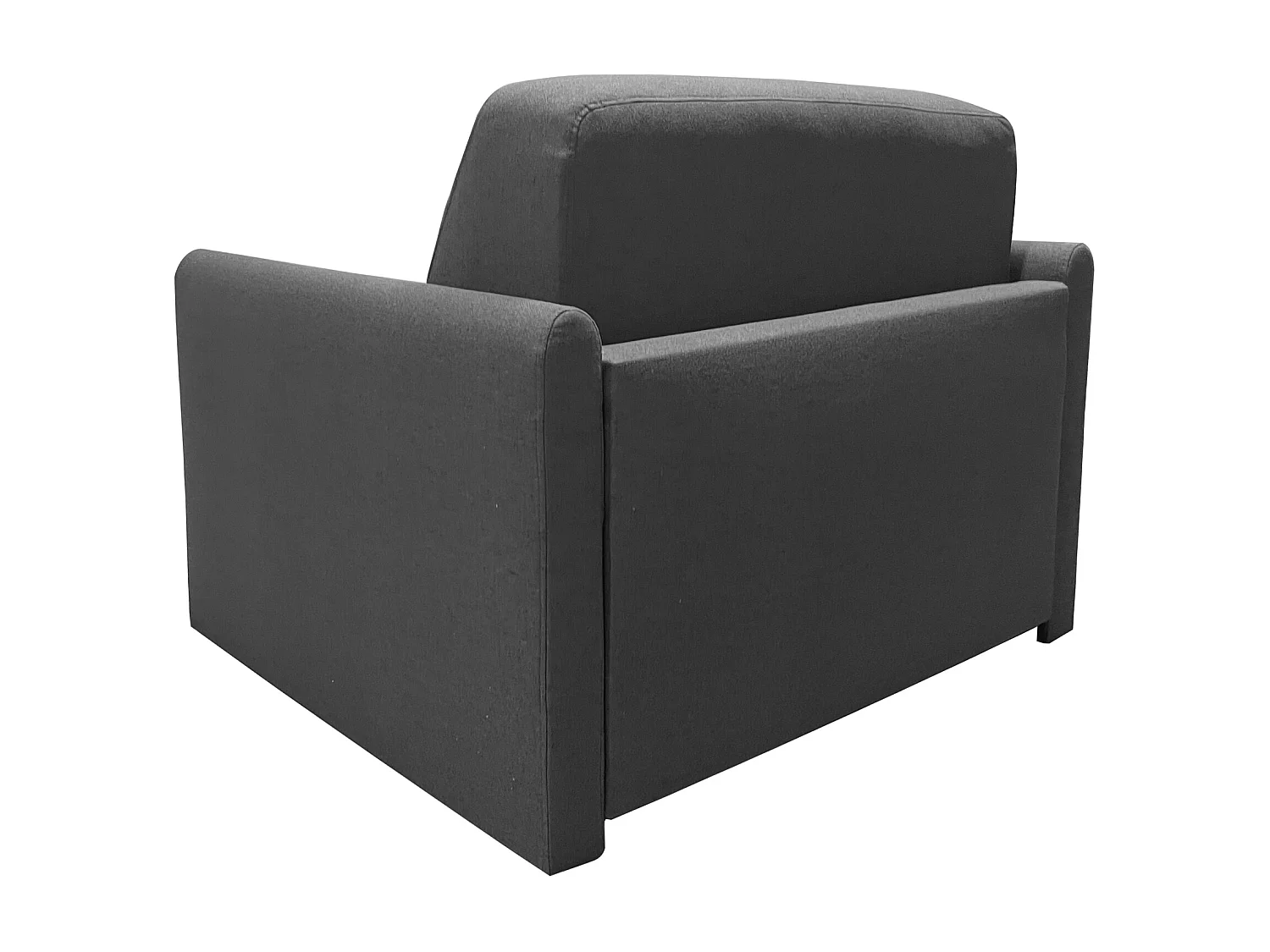 Fauteuil convertible Rapido® 1 place en tissu noir RUBY - MADE IN FRANCE