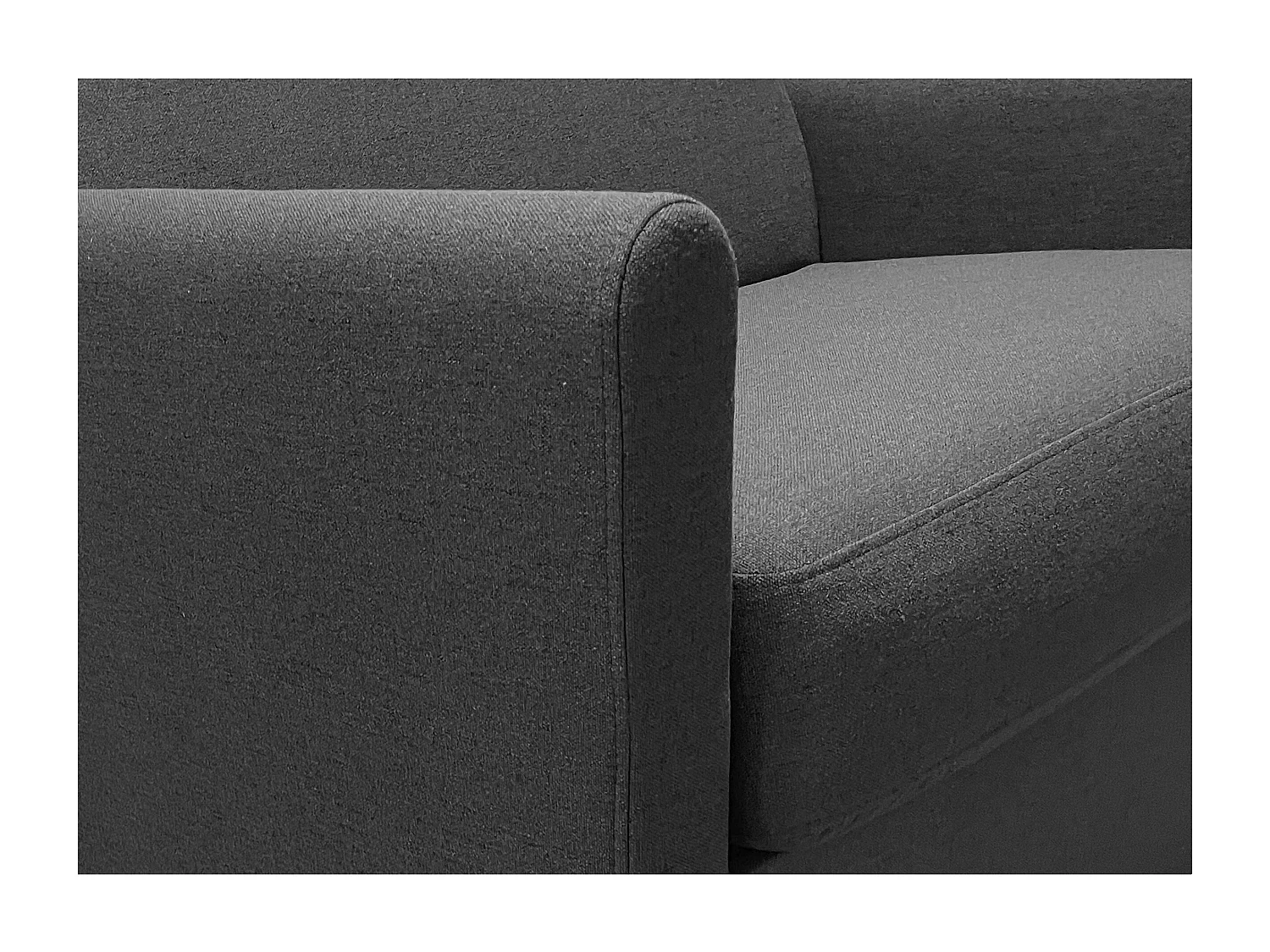 Fauteuil convertible Rapido® 1 place en tissu noir RUBY - MADE IN FRANCE