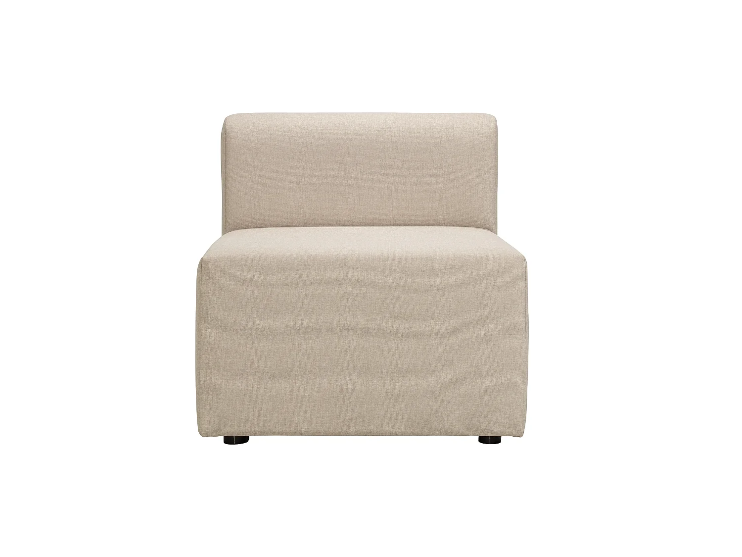 Chauffeuse 70 pour canapé modulable en tissu beige PINOT - MADE IN FRANCE