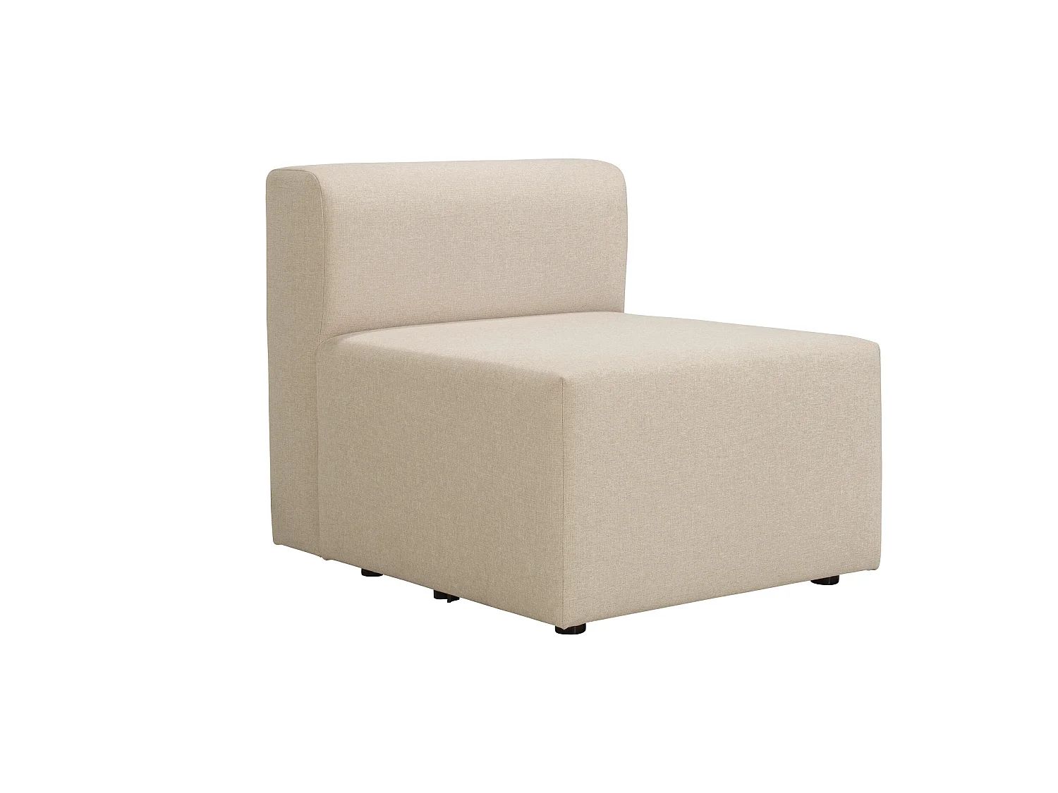 Chauffeuse 70 pour canapé modulable en tissu beige PINOT - MADE IN FRANCE