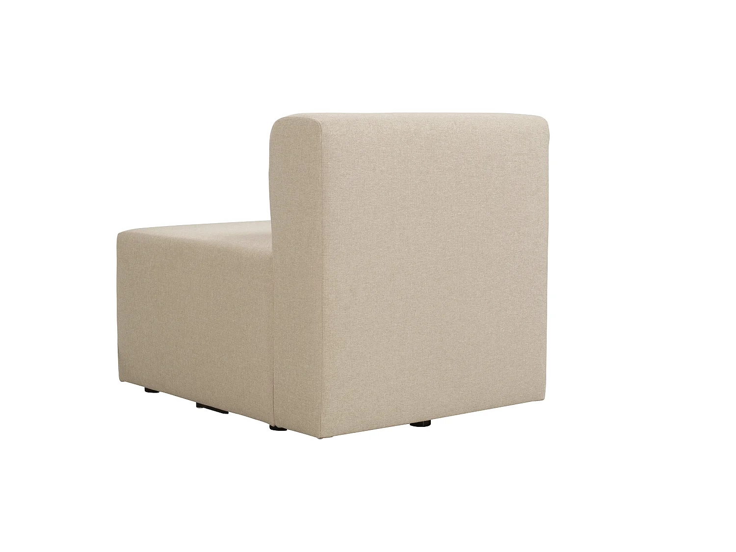 Chauffeuse 70 pour canapé modulable en tissu beige PINOT - MADE IN FRANCE