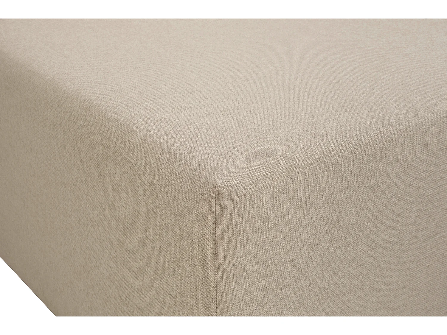 Chauffeuse 70 pour canapé modulable en tissu beige PINOT - MADE IN FRANCE