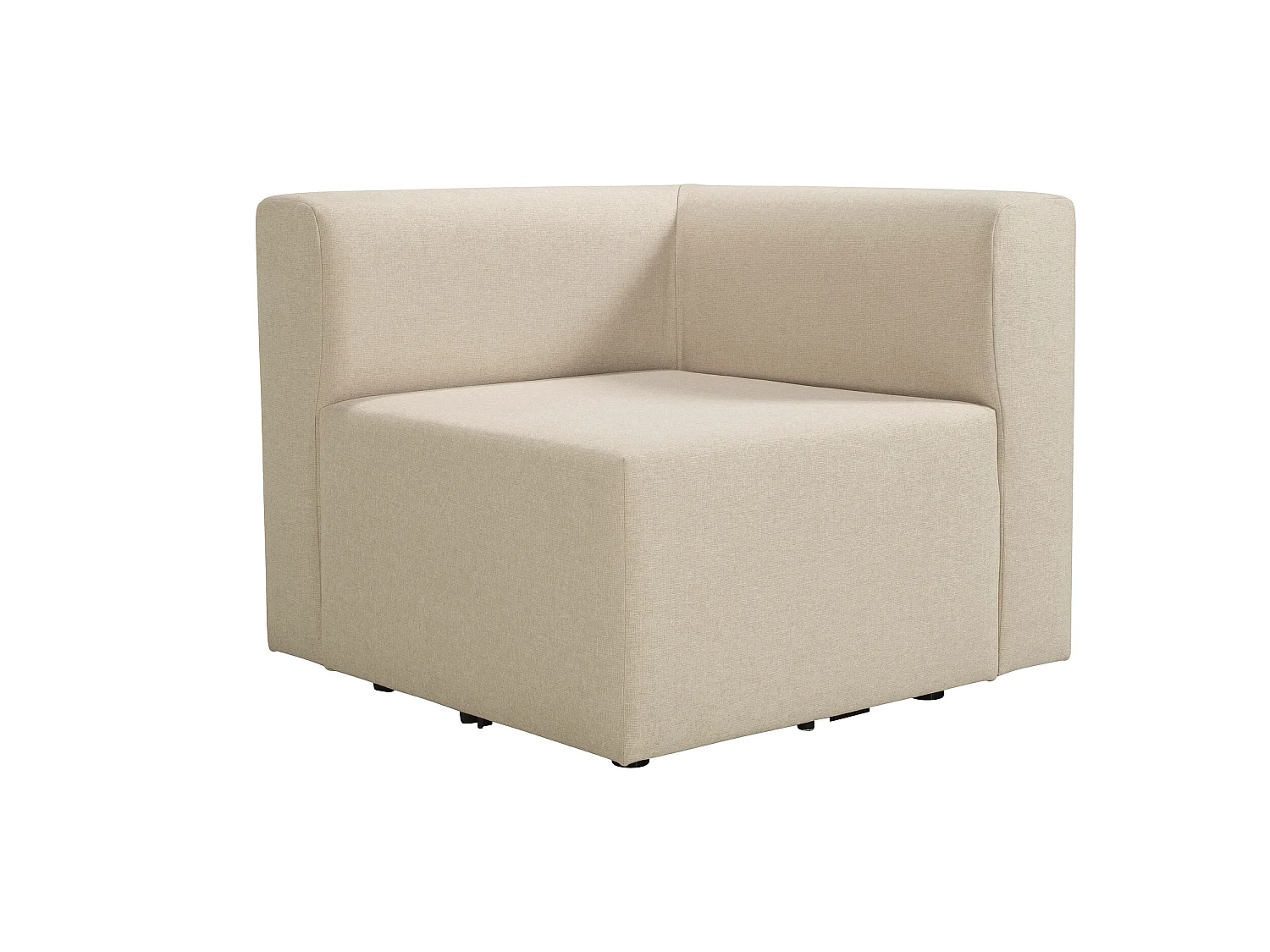 Angle réversible pour canapé modulable en tissu beige PINOT - MADE IN FRANCE