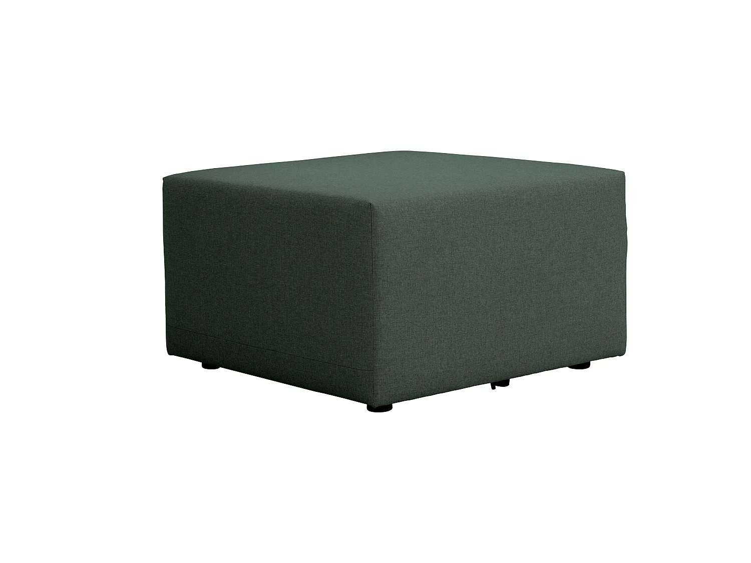 Pouf pour canapé modulable en tissu vert PINOT - MADE IN FRANCE