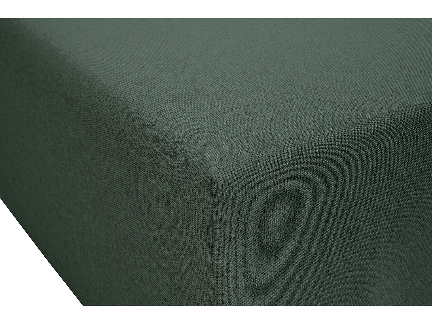 Pouf pour canapé modulable en tissu vert PINOT - MADE IN FRANCE