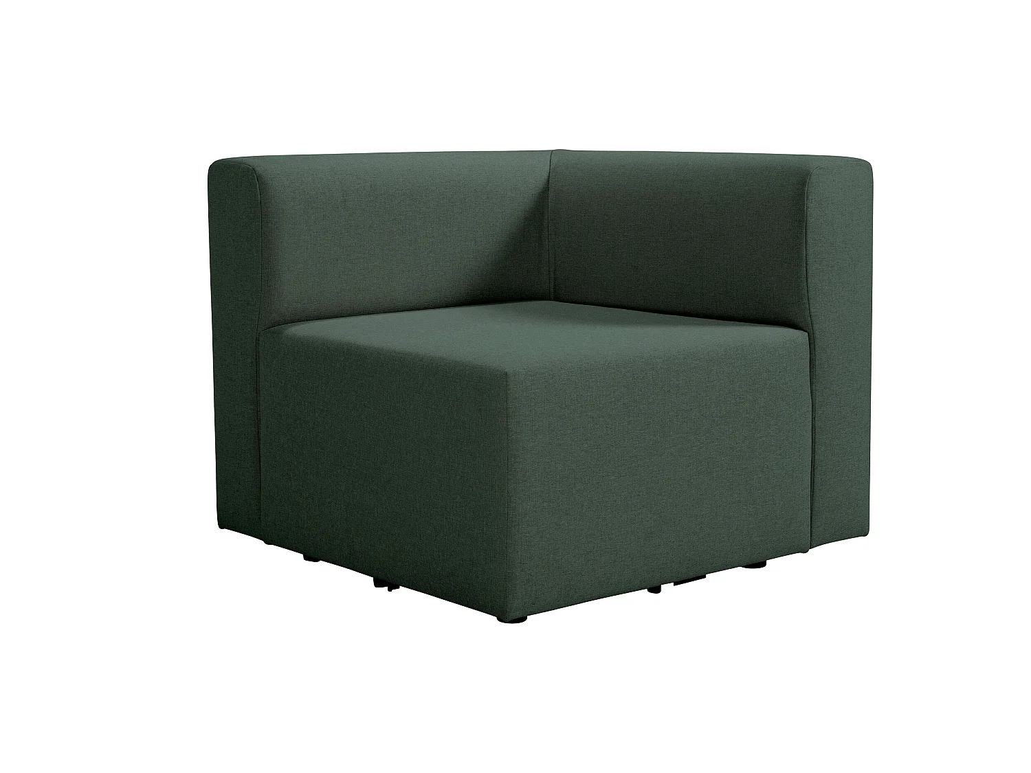 Angle réversible pour canapé modulable en tissu vert PINOT - MADE IN FRANCE