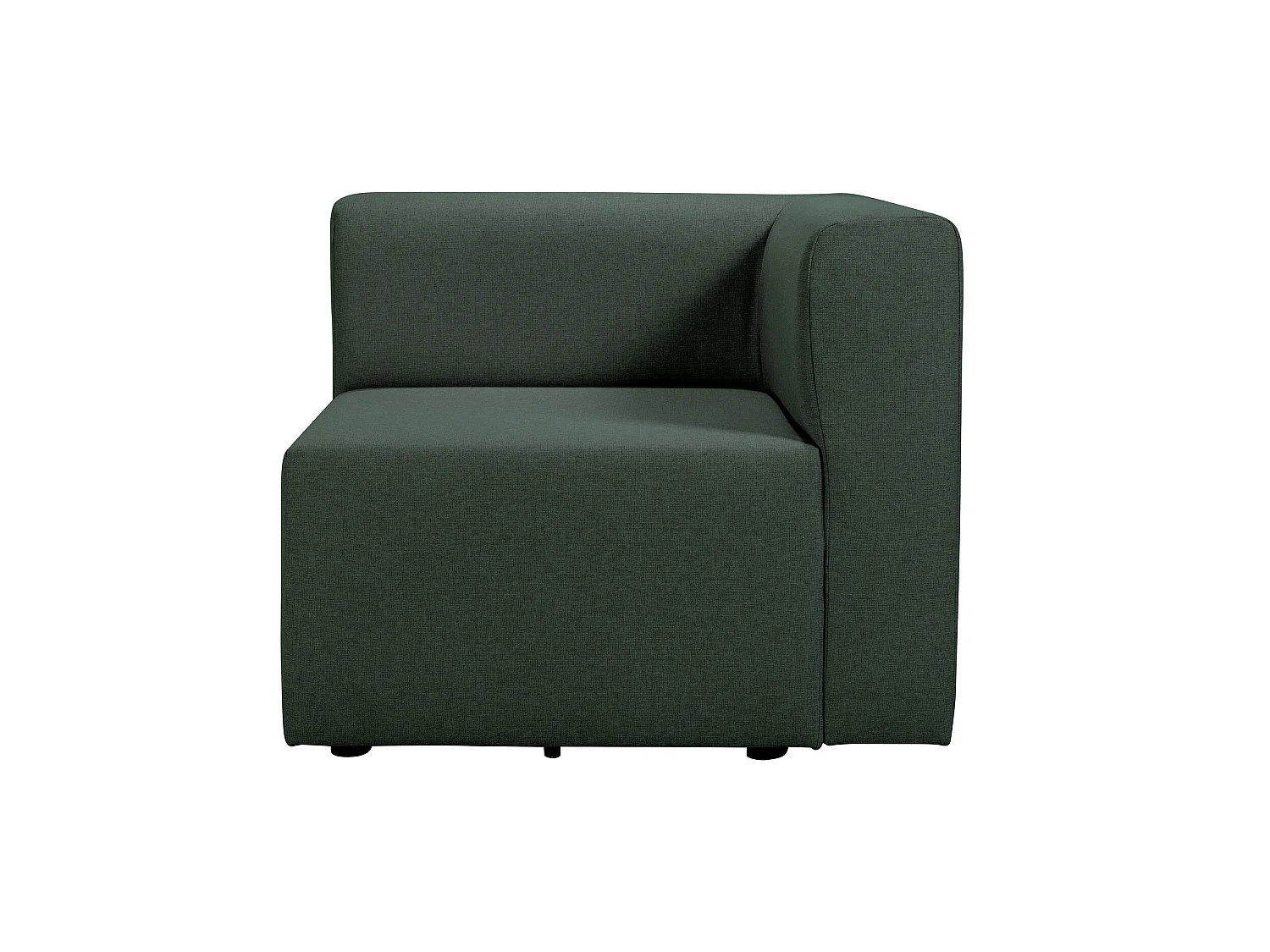 Angle réversible pour canapé modulable en tissu vert PINOT - MADE IN FRANCE