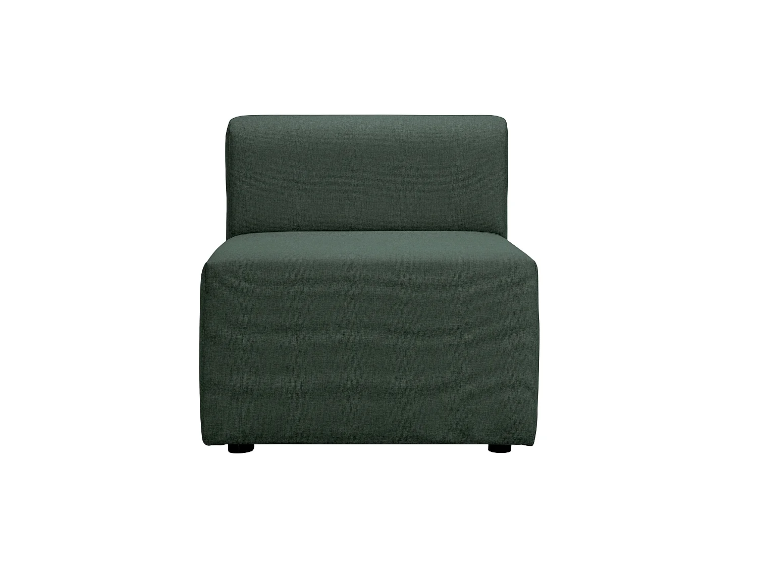 Chauffeuse 70 pour canapé modulable en tissu vert PINOT - MADE IN FRANCE